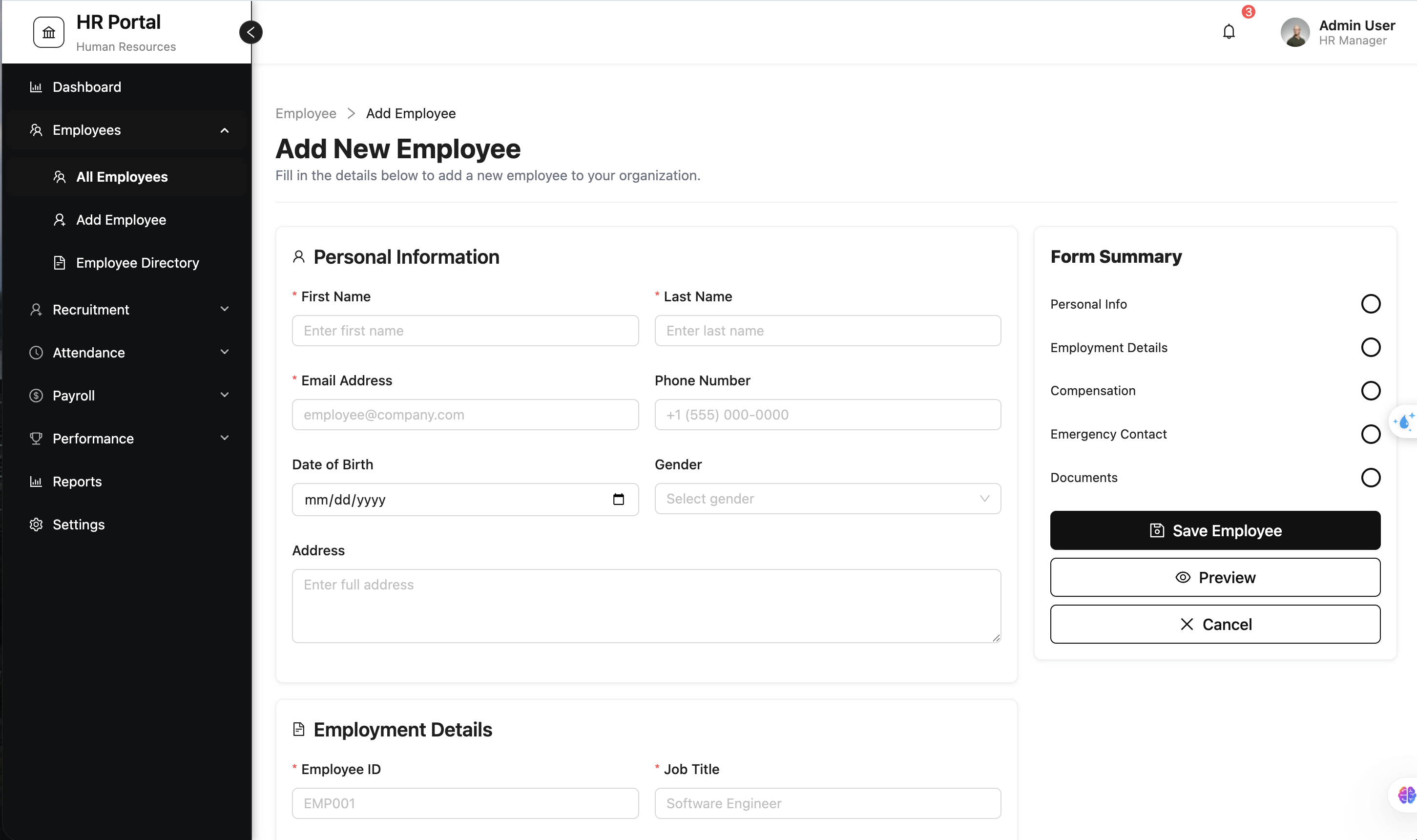 Management System | Portfolio of Nguyen Tuong An